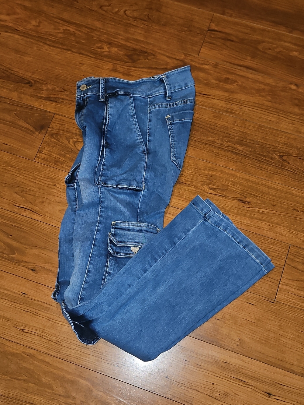 Tokio Premium Blue Denim Cargo Jeans